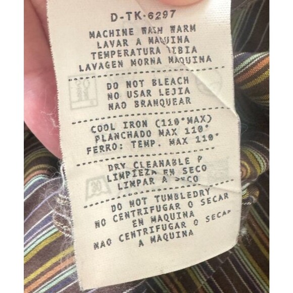 Ermenegildo Zegna Button Up Shirt Mens Large Made in Italy Smart Luxury Office - Picture 12 of 12